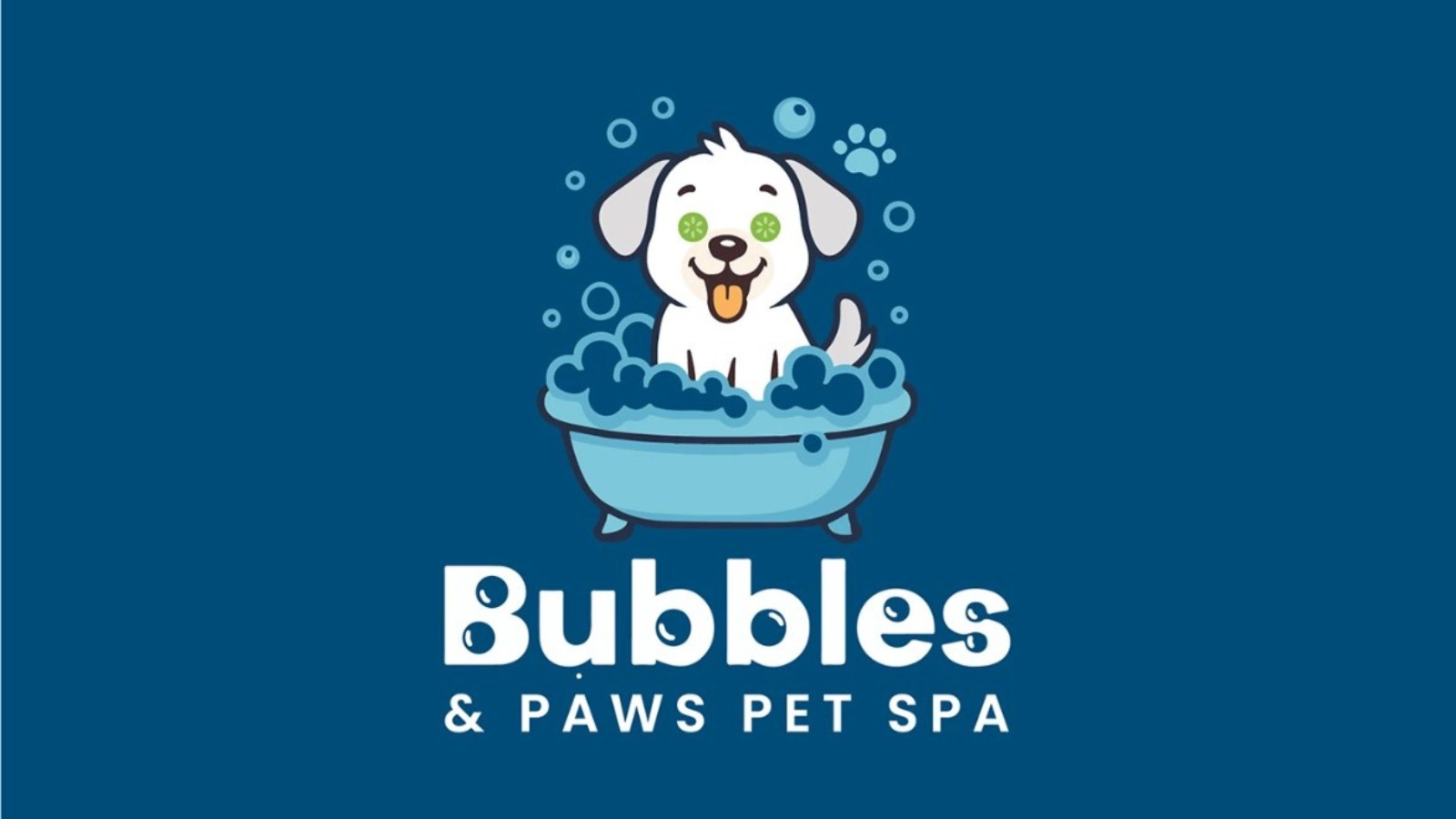 Bubbles & Paws Pet Spa — Final Logo