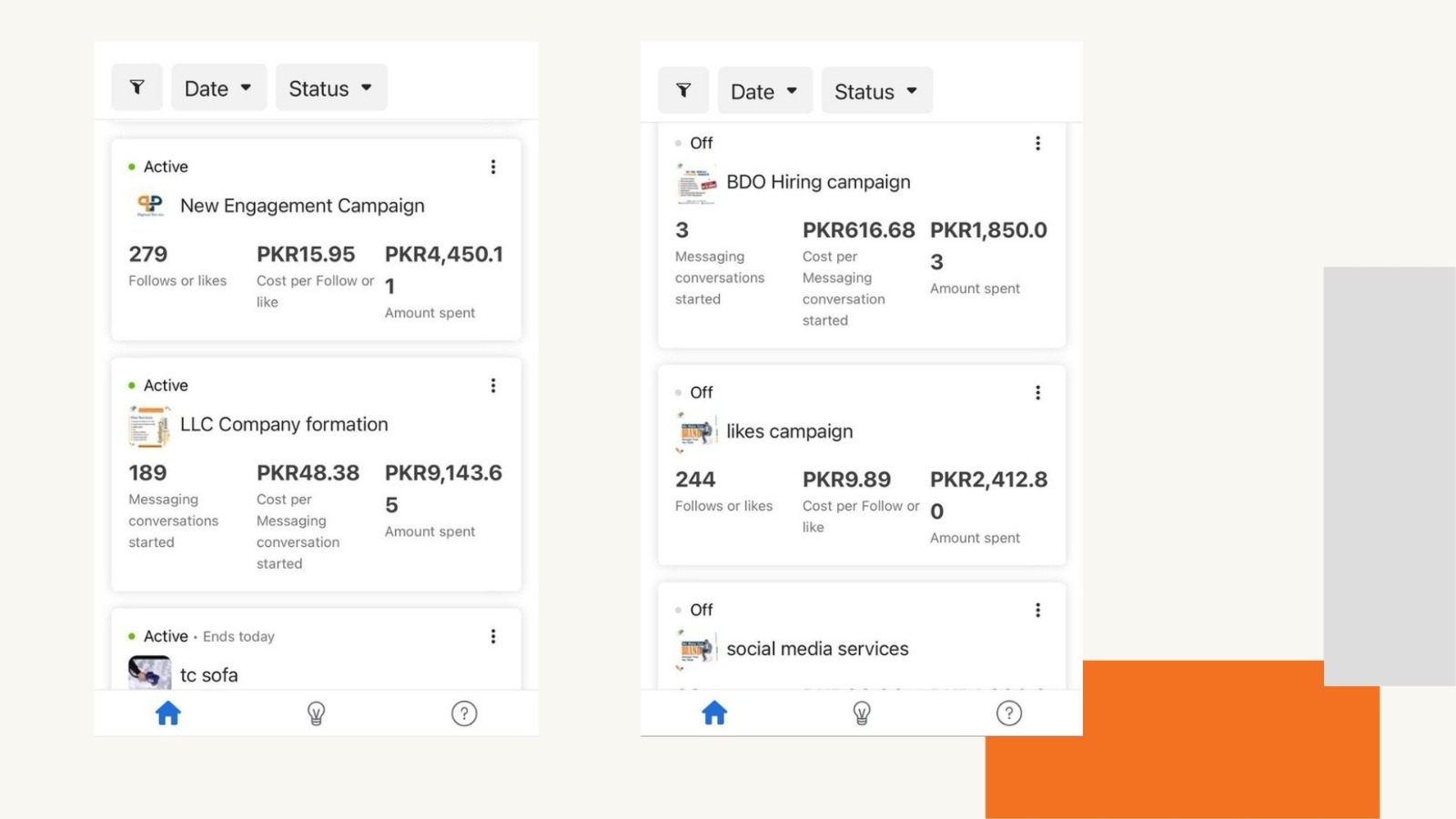 Furniture Brand — Campaign Manager Overview